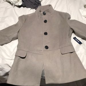 Grey peacoat